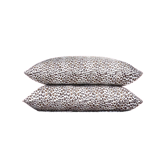 Betsey Johnson Leopard Satin Pillowcase Set Standard 20x30 - Picture 2 of 6